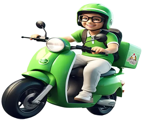 Franchise-Kemitraan-Ranisafriedchicken-deliveryboy